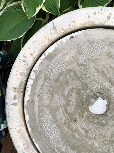 hoher Ruhebrunnen, Terrassenbrunnen - Detailansicht