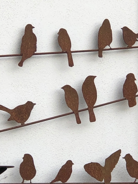 Scherenschnitt Paravent "Vögel"