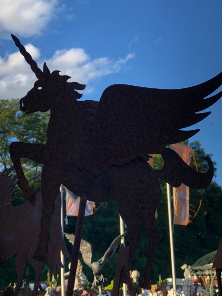 Gartenstecker Einhorn - Pferd